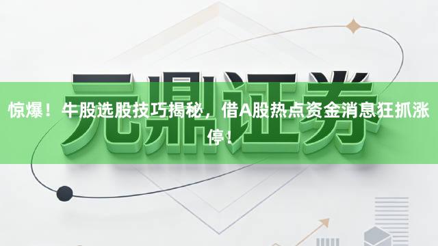 惊爆！牛股选股技巧揭秘，借A股热点资金消息狂抓涨停！